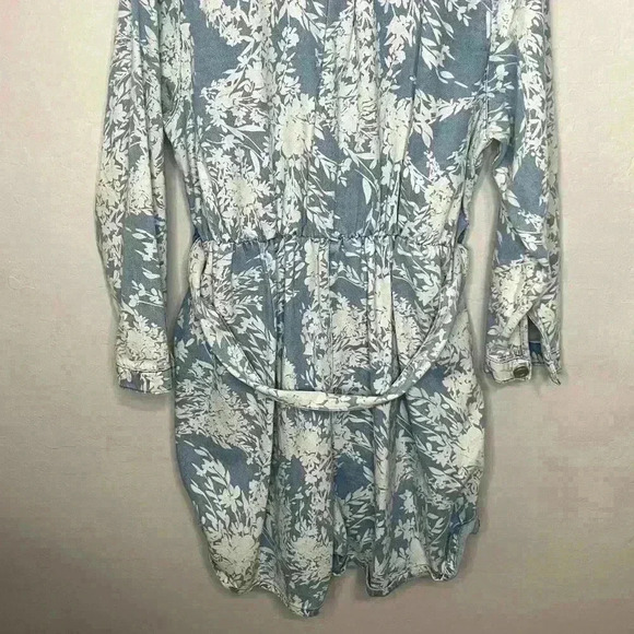 Eloquii Elements Floral Denim Romper 22 - Picture 11 of 12
